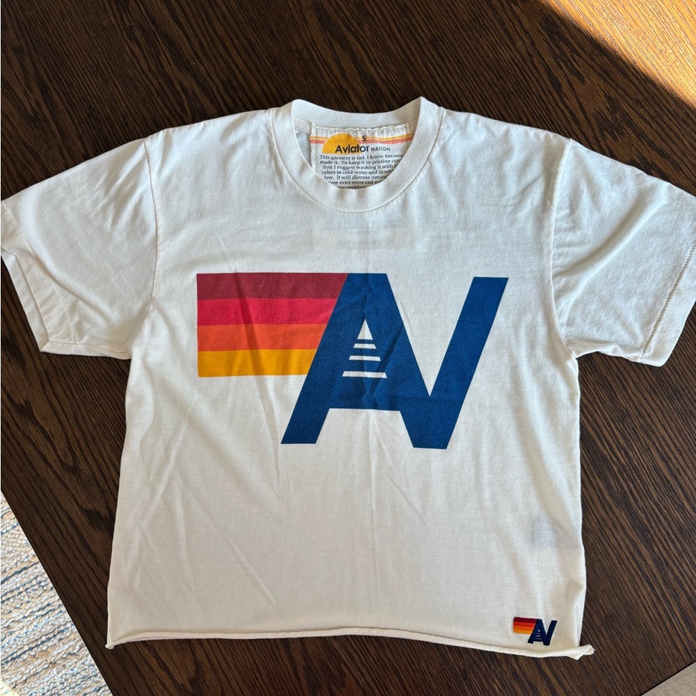 Aviator Nation Cream T-Shirt